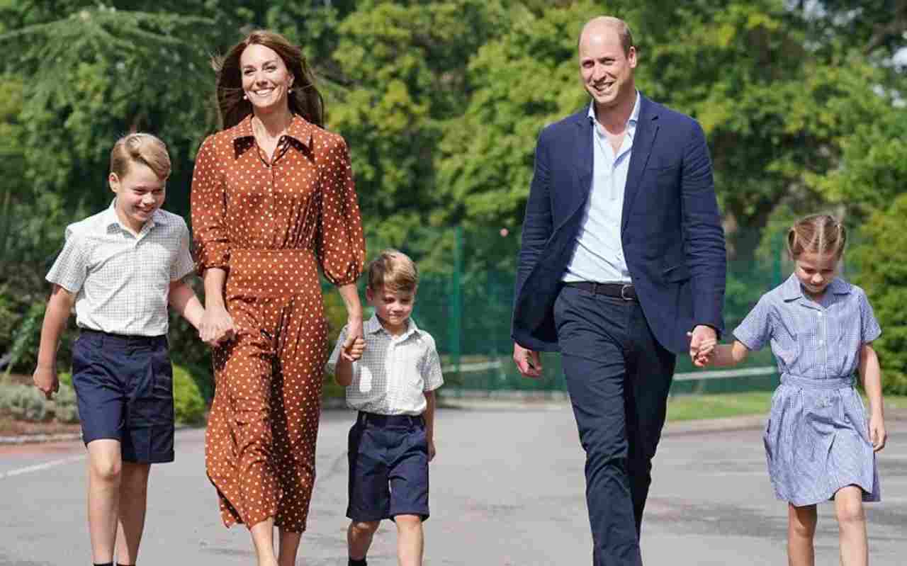 Kate Middleton, William, Charlotte George e Louis