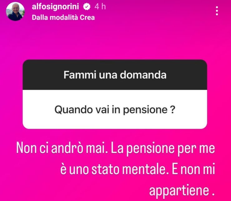 Signorini instagram