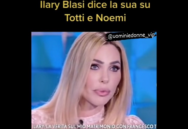 Ilary Blasi su Noemi Bocchi